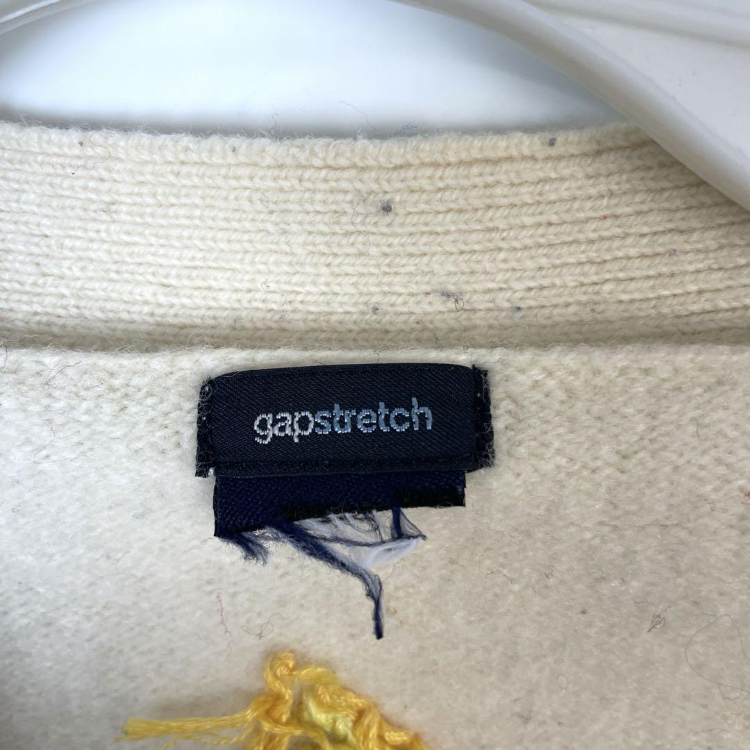  Gap Gap stretch design knitted cardigan embroidery retro Vintage 
