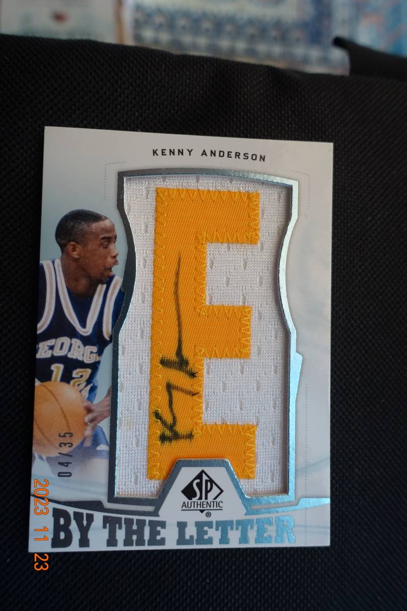 Kenny Anderson 2013-14 SP Authentic 　By The Letter_画像1