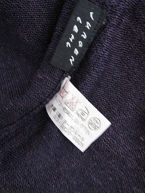 [ не использовался есть перевод ] Jurgen Lehl шелк шелк 100% вязаный жакет лиловый свободно дизайн женский M размер осень весна для #L27467SSS24-10
