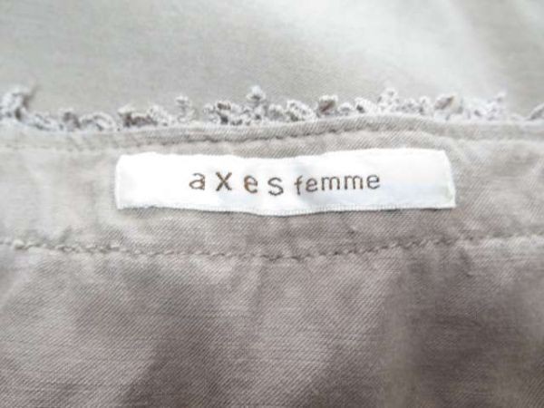 【送料無料】アクシーズファム axes femme サロペット オーバーオール つなぎ オールインワン レース刺繍 ベージュ M■L12808SSS17-10-4_画像3