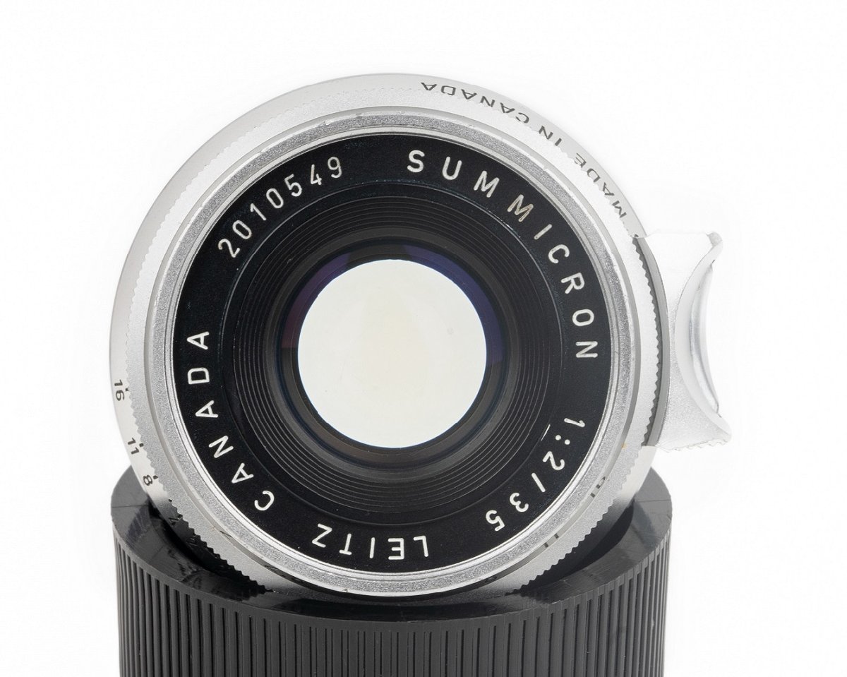 【コレクション】【8枚玉】Leica/ライカ Leitz Canada Summicron 35mm　f2 201号（1963年）カナダ産シルバーレンズ #jp27628