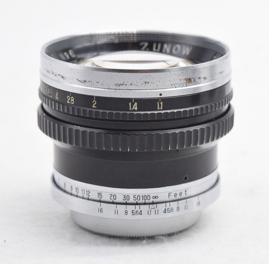 【大珍品】帝国光学/ZUNOW opt Japan 50mm f1.1 LTM 純正ライカL39マウント　ブラック #HK9955_画像3