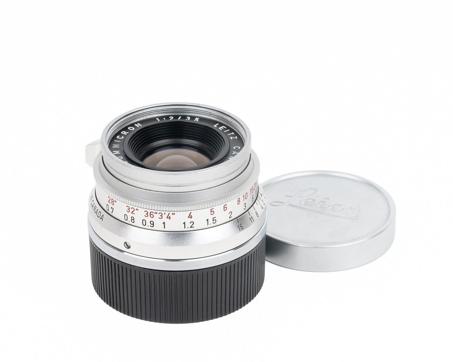 【コレクション】【8枚玉】Leica/ライカ Leitz Canada Summicron 35mm　f2 201号（1963年）カナダ産シルバーレンズ #jp27628