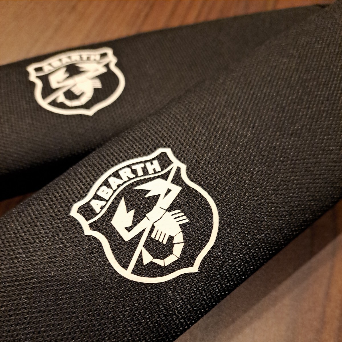  abarth ABARTH seat belt cover seat belt pad black black 2 pcs set unused 