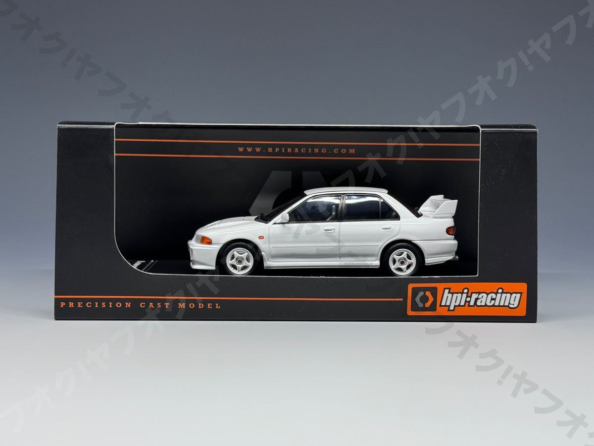 [ included ]hpi 1/43 Mitsubishi Lancer Evolution Ⅲ scotia white Mitsubishi Lancer Evolution 8561