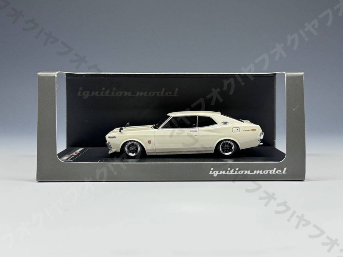 【込】IG 1/43 日産 ローレル 2000SGX C130 ホワイト 0138 イグニッションモデル ignitionmodel Nissan Laurel ワタナベ 難あり_画像1