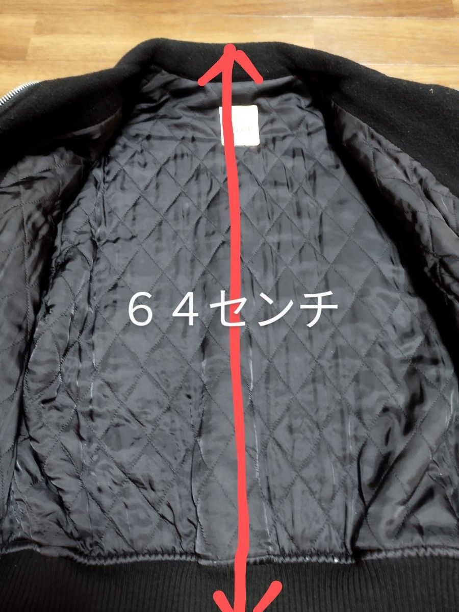 中古 MEN'S BIGI スタジャン メンズビギ ジャケット 黒系 襟付き 中古 MEN'S BIGI スタジャン メンズビギ ジャケット 黒系 襟付き