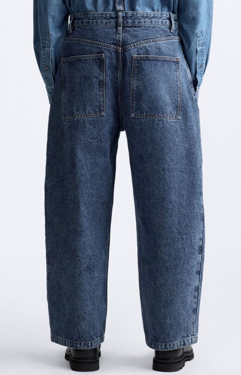 ZARA×STUDIO NICHOLSON ワイドレッグコットンデニムパンツ ZARA×STUDIO NICHOLSON ワイドレッグコットンデニムパンツ