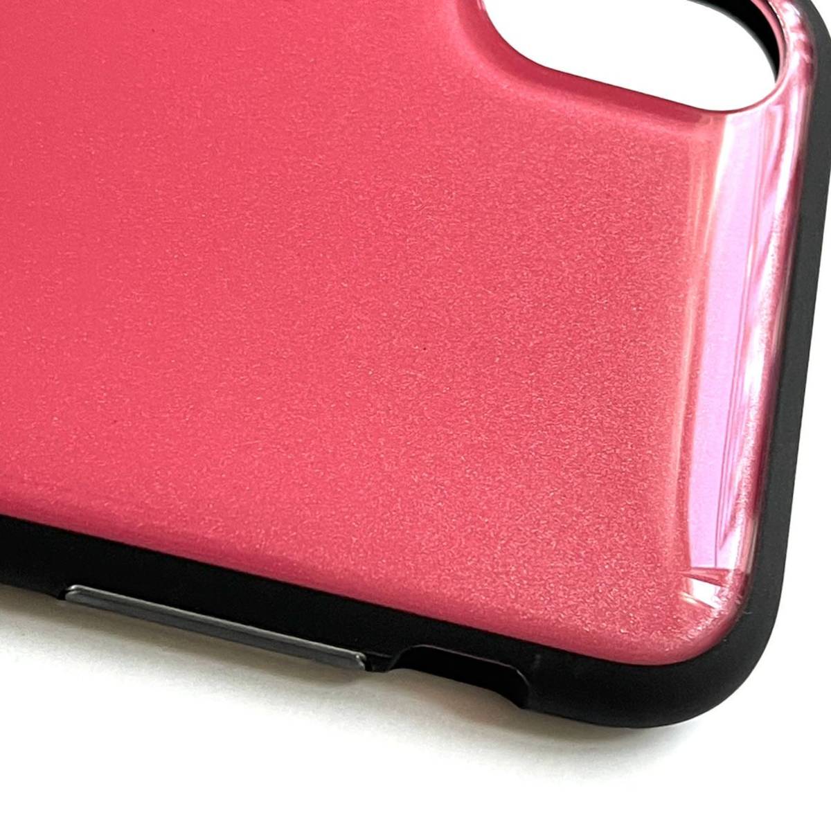 iPhone XS/X for hard case * tough / slim / glass style / perimeter air cushion *ELECOM* deep pink 