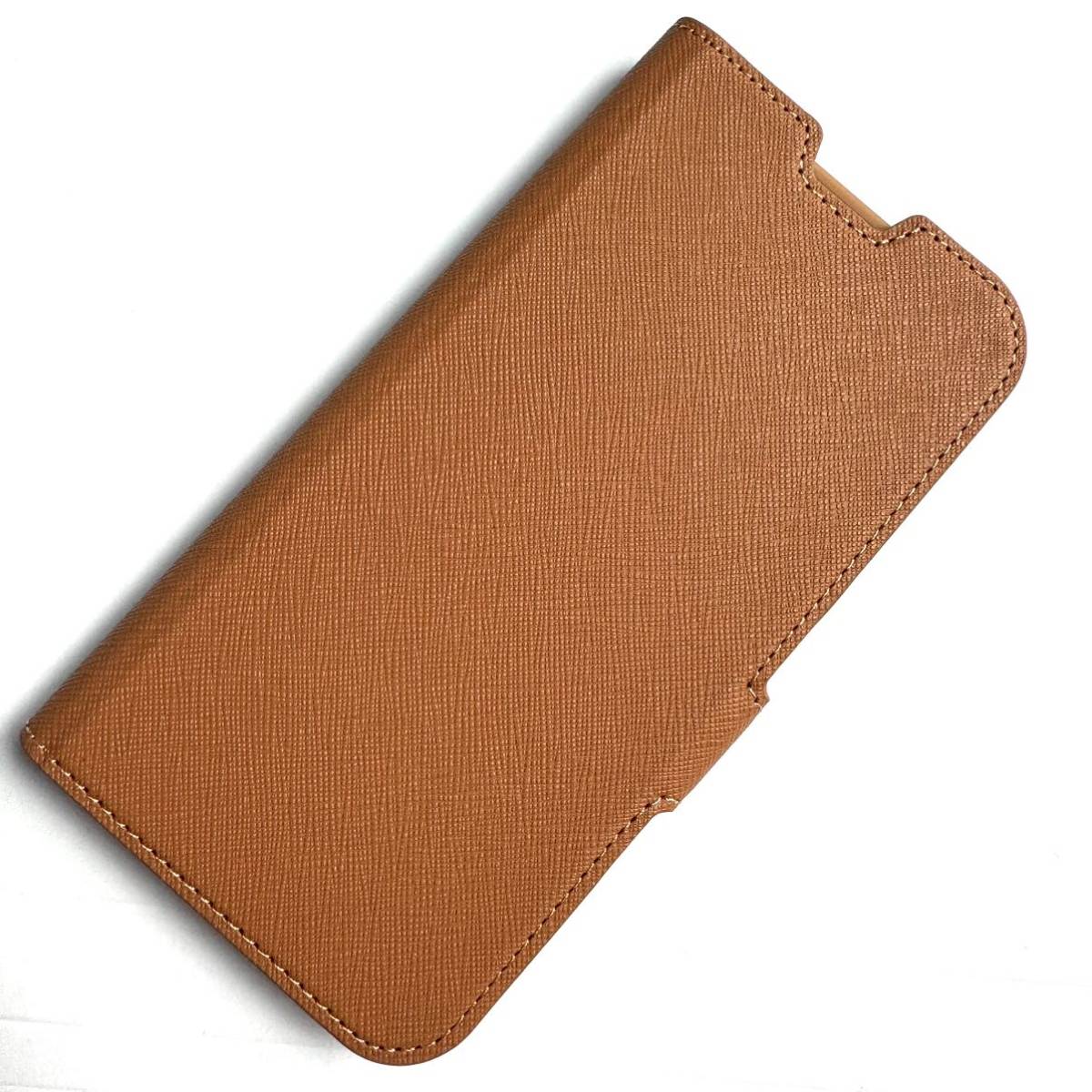 iPhone14/iPhone13(2 eye ) for leather case * side magnet * stand function * card go in *4 angle air cushion * recycle proportion 50%*ELECOM Brown 