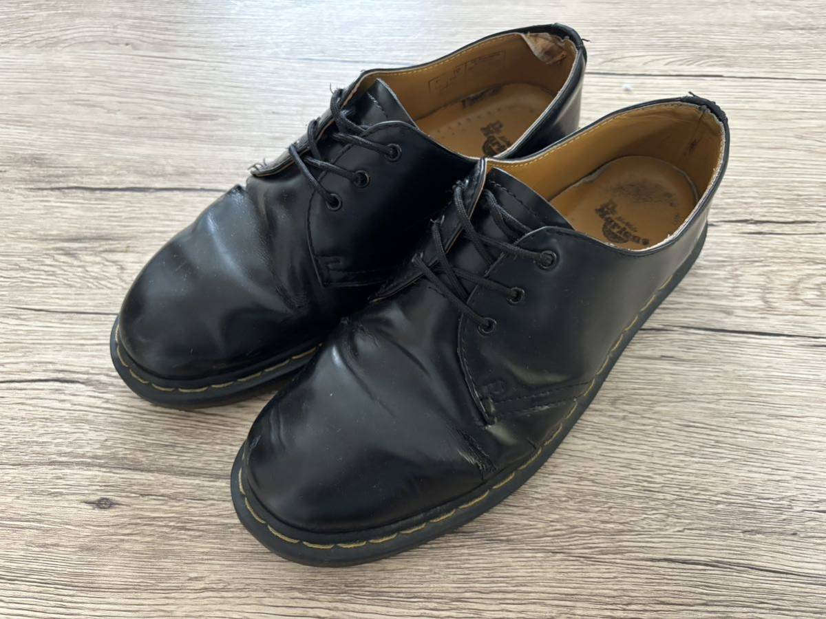 Dr.Martens ドクターマーチン サイズUK9 US10 ブラック 使用感多めドクターマーチン 3ホールシューズ _画像1