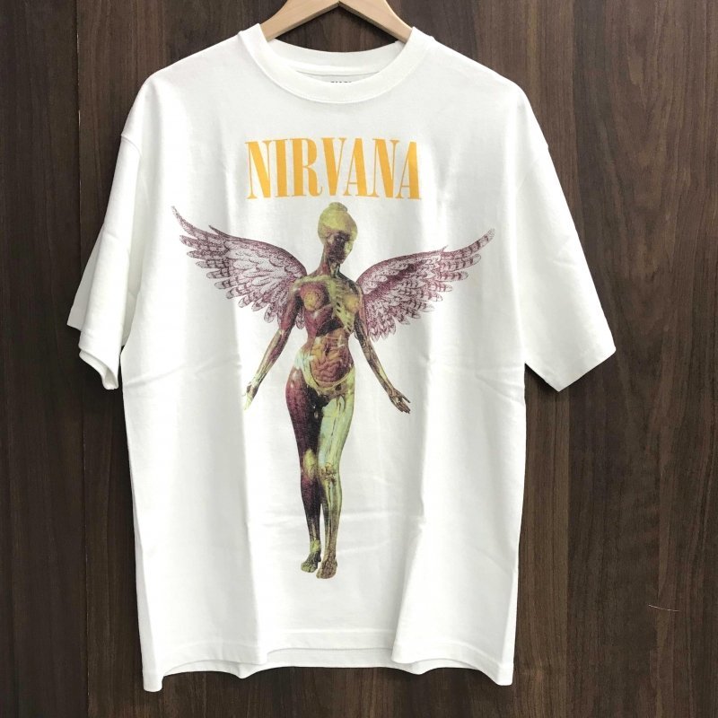 未使用 タグ付 ＦＲＥＡＫＳ ＳＴＯＲＥ フリークスストア ＮＩＲＶＡＮＡ ニルヴァーナ プリント 半袖 Ｔシャツ Ｍ 洋品紳士服/266_画像1