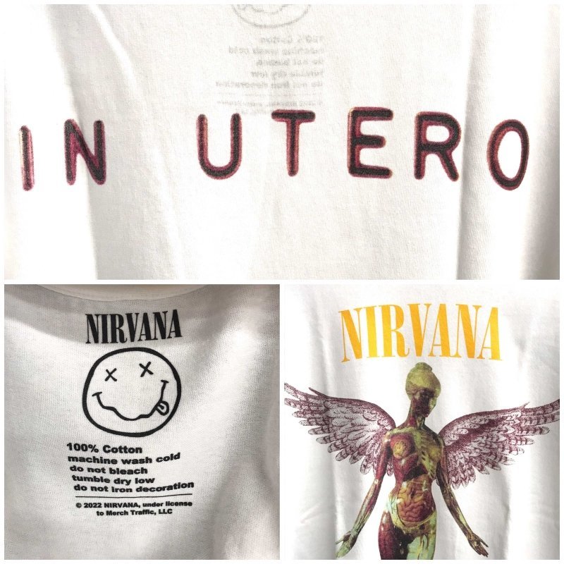 未使用 タグ付 ＦＲＥＡＫＳ ＳＴＯＲＥ フリークスストア ＮＩＲＶＡＮＡ ニルヴァーナ プリント 半袖 Ｔシャツ Ｍ 洋品紳士服/266_画像4