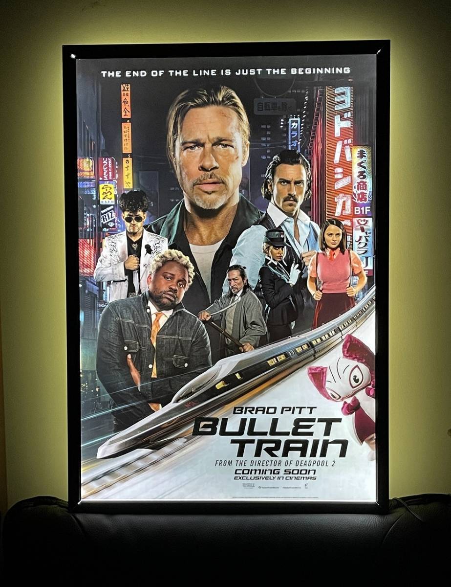 ★激安★新品★映画ポスター『ブレット・トレイン』両面刷り27×40インチ+LEDパネル（セット）★プレゼントに最適！！