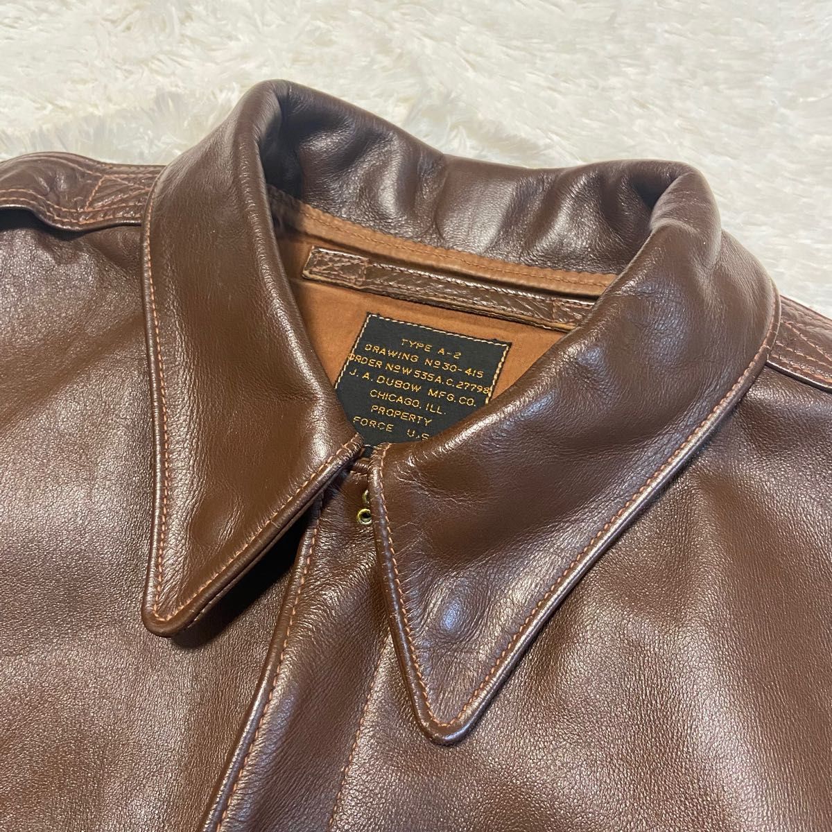 美品】ロストワールド A2 フライトジャケット J A DUBOW社 米国 美品】ロストワールド A2 フライトジャケット J A DUBOW社 米国