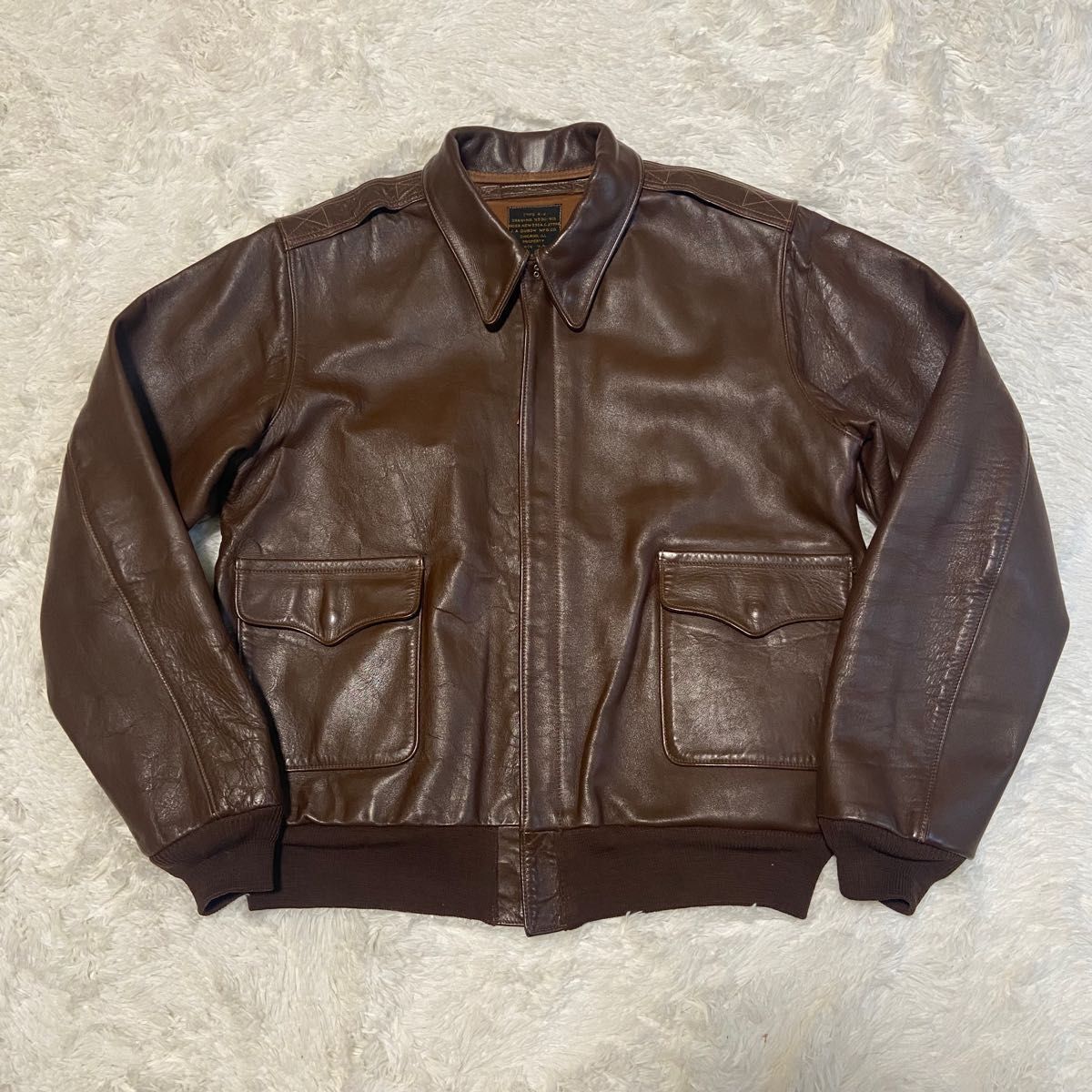 美品】ロストワールド A2 フライトジャケット J A DUBOW社 米国 美品】ロストワールド A2 フライトジャケット J A DUBOW社 米国
