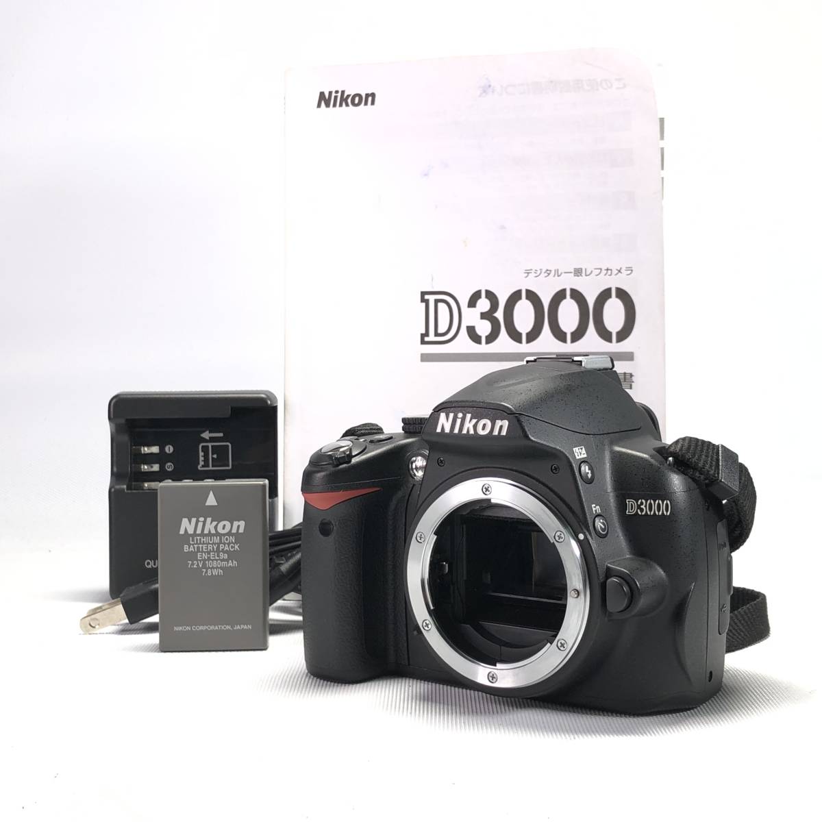 1スタ Nikon D3000 ボディ ニコン デジタル 一眼レフ カメラ ショット数2628回 良品 1円 ヱOA4_画像1