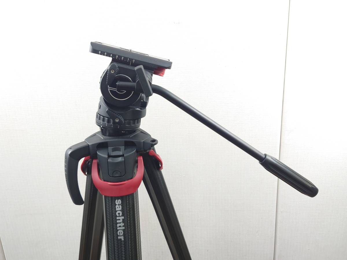 1スタ Sachtler Flowtech 75 + ヘッド FSB 6 ザハトラー フローテック 業務用 ビデオ 大型 カメラ 三脚 良品 1円 ヱOA4_画像3