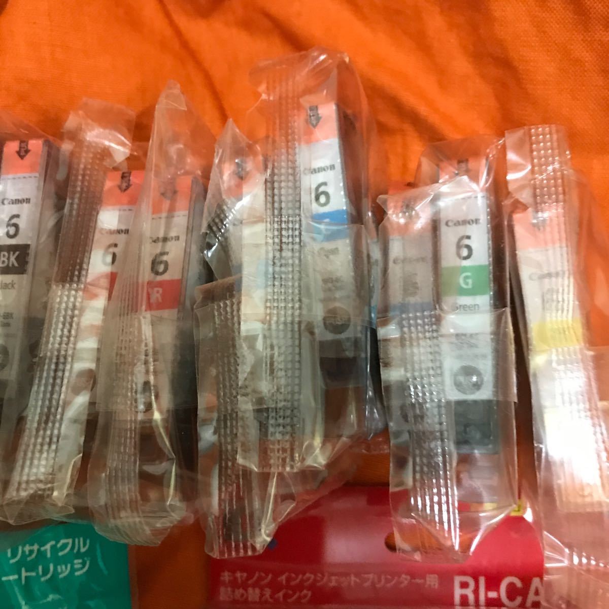 キヤノン☆インク☆BCI-6BK 3個、BCI-6M 1個、BCI-6PM 1個、BCI-6R 2個、BCI-6C 3個、BCI-6G 1個、BCI-6Y 1個、詰め替えインク3色_画像3