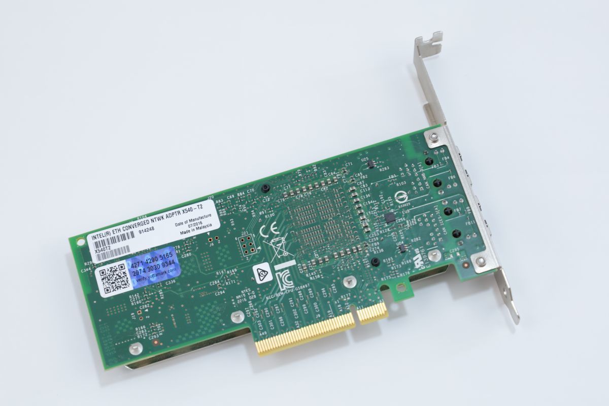 10GbE 有線LANカード デュアルポート 10GBASE-T 10GB LANアダプタ PCI Express x8 Intel X540-AT2チップ RJ-45 2ポート Supermicro_画像3