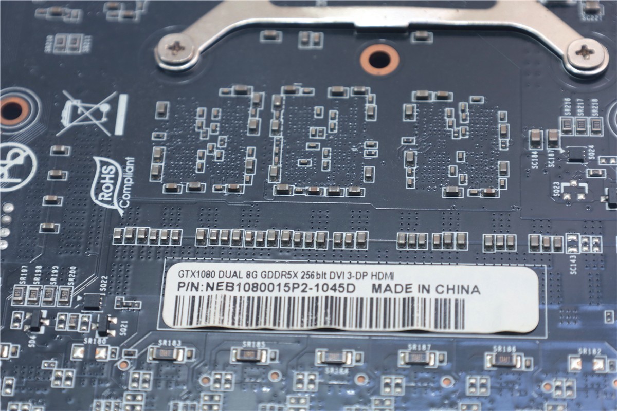 ゲーミンググ ラフィックカード GTX1080 8GB 中古良い Palit GeForce GTX 1080 Dual(NEB1080015P2-1045D) GTX1080/8GB(GDDR5X)/PCI-E　10_画像6