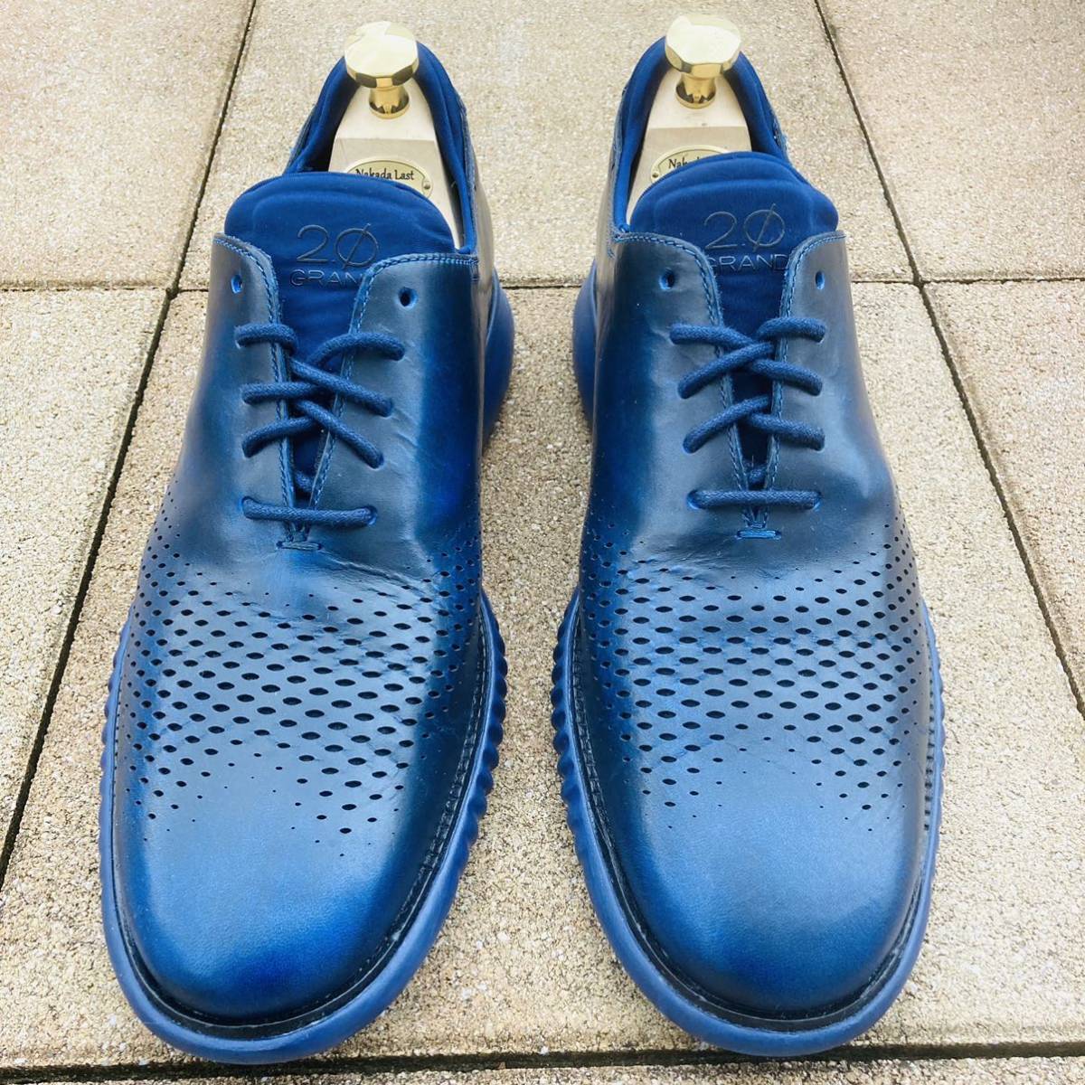 * prompt decision * COLEHAAN Cole Haan 9.5 approximately 27.2.0 Zero Grand blue dark blue BL group blue leather sneakers sneakers GRAND OS men's 