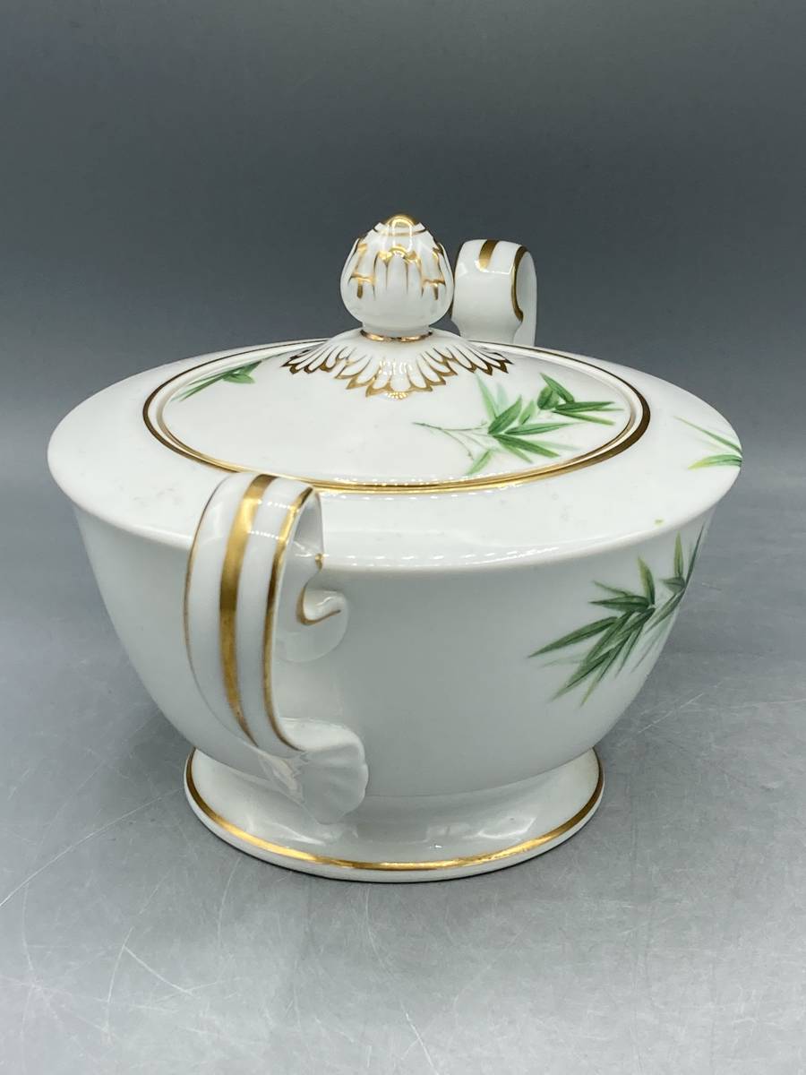 オールドノリタケ 竹 シュガーポット クリーマー 金彩 陶器 オールドノリタケ 竹 シュガーポット クリーマー 金彩 陶器