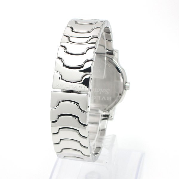  бесплатная доставка цена резкое повышение 3 месяцев с гарантией отполирован прекрасный товар подлинный товар популярный BVLGARI BVLGARY Solotempo ST35S черный мужской часы 