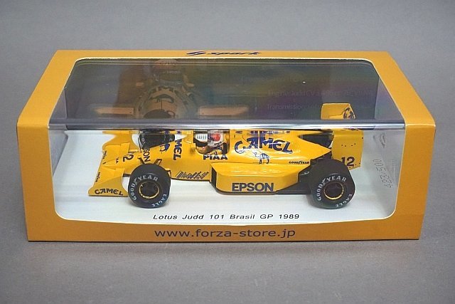 Spark スパーク 1/43 LOTUS ロータス ジャッド 101 中嶋悟 F1 ブラジルGP 1989 #12 フォルツァ特注 TR019_画像4