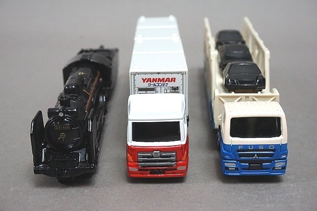 TOMICA トミカ ヤンマークールコンテナトレーラー 125 / 三菱 ふそう スーパーグレート キャリアカー 131 など3点セット_画像5