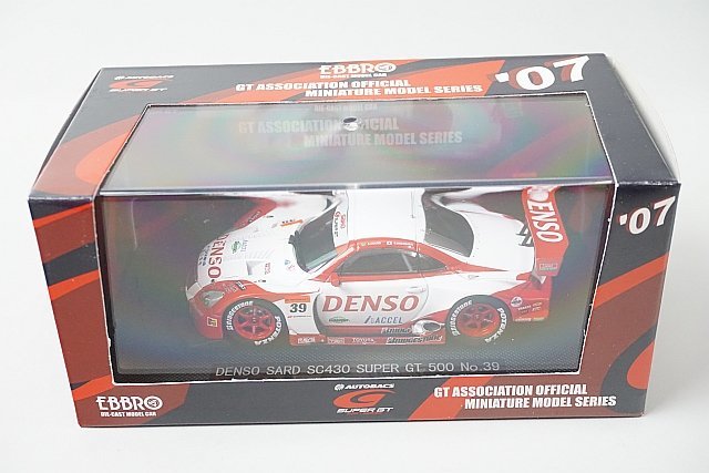 EBBRO エブロ 1/43 デンソー サード SC430 スーパーGT500 2007 #39 ホワイト/レッド 43905_画像2