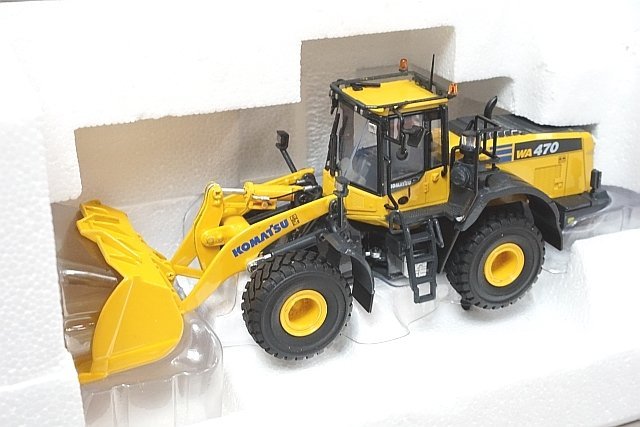 UNIVERSAL HOBBIES ユニバーサルホビー 1/50 KOMATSU コマツ WA470-8 ホイールローダ 建機 / 重機 KOM065_画像2