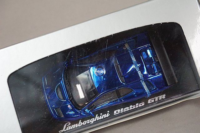 京商 KYOSHO 1/43 Lamborghini ランボルギーニ ディアブロ GT-R ブルークローム 03215CB_画像9