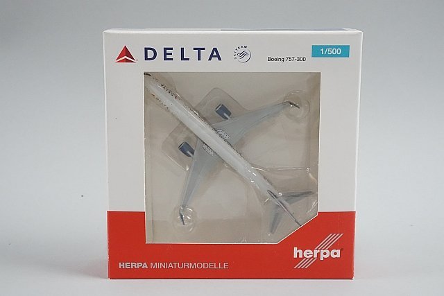 ★ herpa ヘルパ 1/500 B757-300 Delta デルタ航空 N589NW 528863_画像5