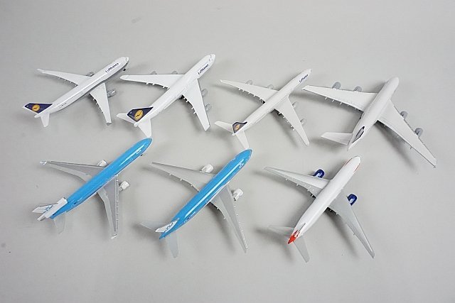 ★ SCHABAK シャバック 1/600 B777-200 KLM オランダ航空 PH-BOD / A330-200 Lufthansa ルフトハンザ D-AIMD など7点セット_画像2