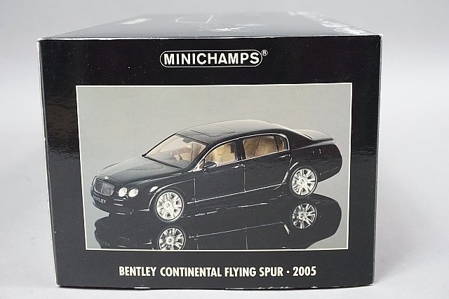 ミニチャンプス PMA 1/18 Bentley ベントレー コンチネンタル フライングスパー 2005 ブラックメタリック 100139462_画像9