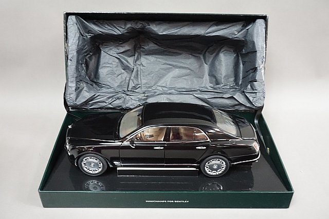 ミニチャンプス PMA 1/18 Bentley ベントレー Mulsanne ミュルザンヌ 2010 ブラック 100139900_画像4