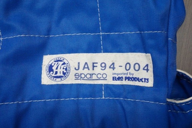 ▽♪ sparco スパルコ JAF 94-004 つなぎ オールインワン 青 52_画像5