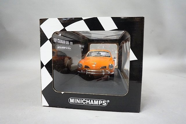 ミニチャンプス PMA 1/18 VW フォルクスワーゲン Karmann Ghia カルマン ギア クーペ 1970 オレンジ 155054020_画像7