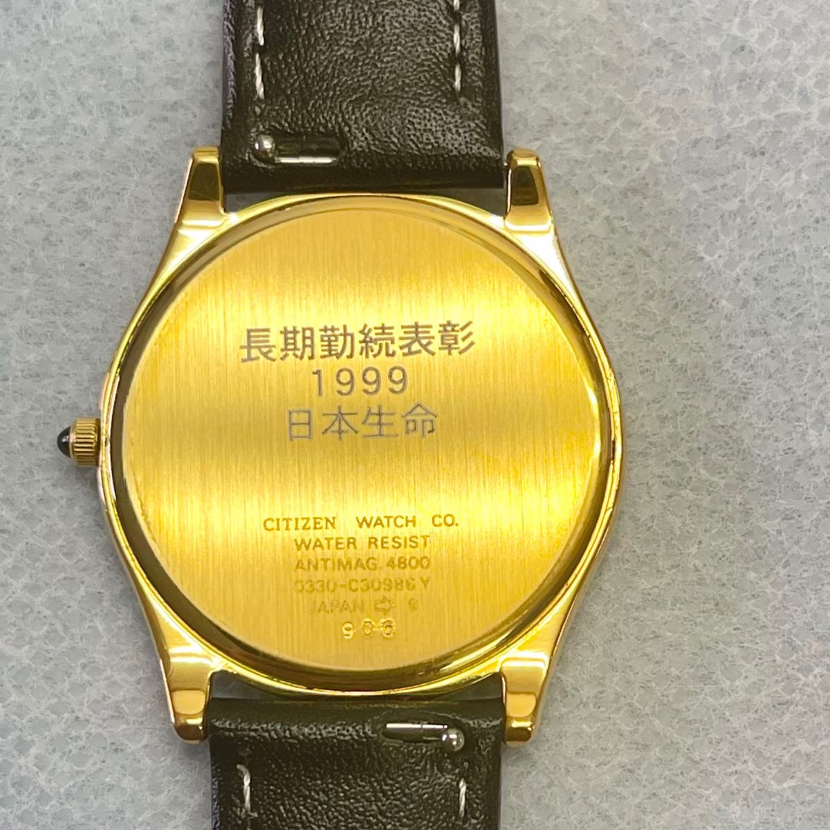 稼働 超美品 CITIZEN EXCEED メンズ ゴールド 腕時計 裏記念刻印 稼働 超美品 CITIZEN EXCEED メンズ ゴールド 腕時計 裏記念刻印