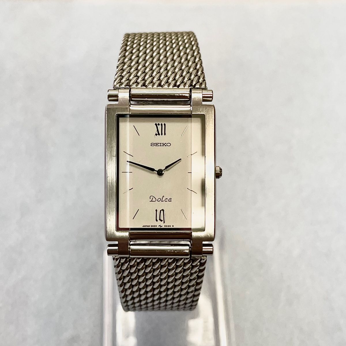 稼働 美品 SEIKO DOLCE レクタンギュラー ドルチェ シルバー 稼働 美品 SEIKO DOLCE レクタンギュラー ドルチェ シルバー