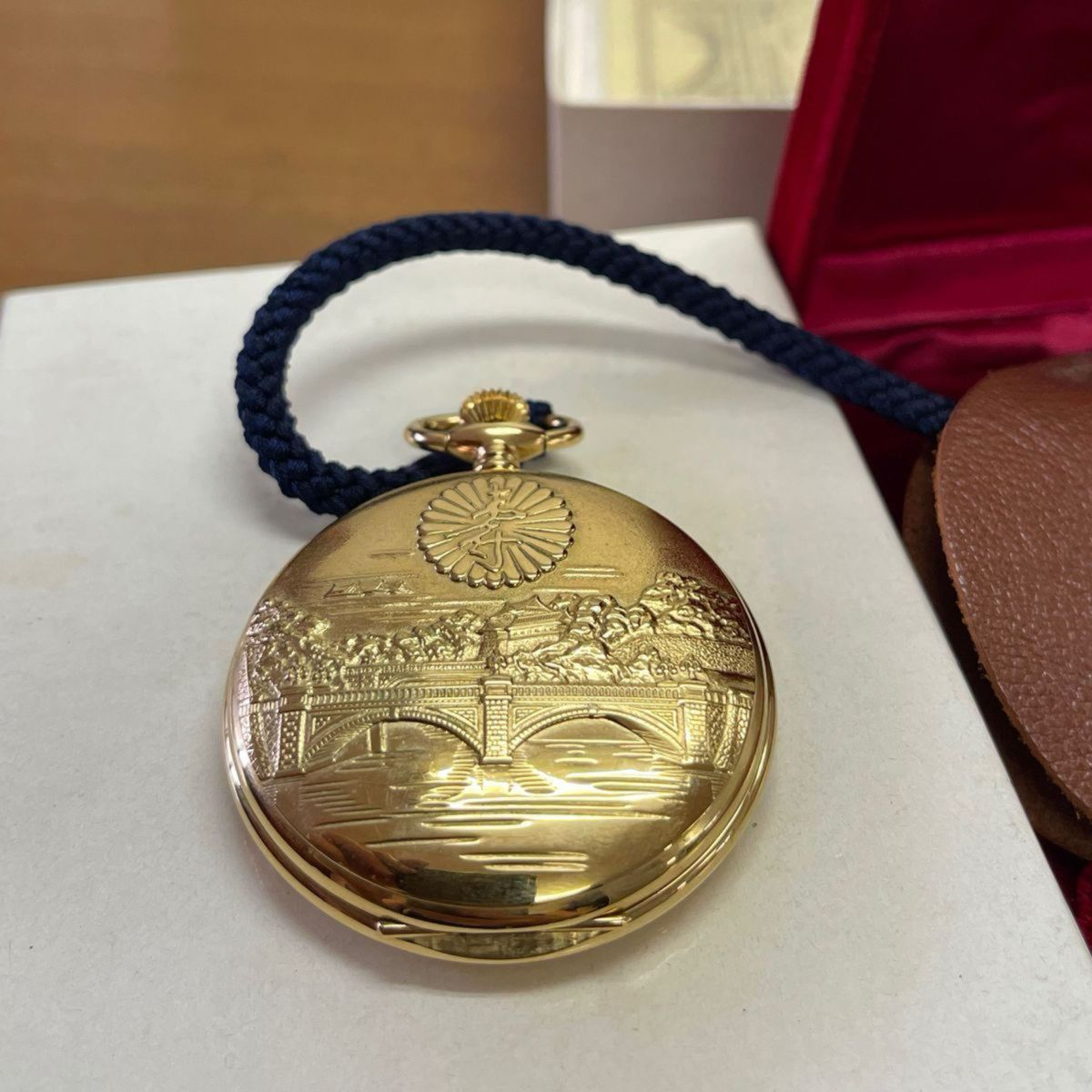 稼働 美品 皇室特別発行 Watex 懐中時計 天皇陛下御在位60年記念 稼働 美品 皇室特別発行 Watex 懐中時計 天皇陛下御在位60年記念