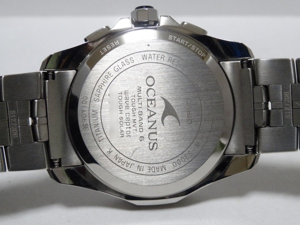 カシオ オシアナス マンタOCW-S3000-1AJF】 外箱 化粧箱 取説 カシオ オシアナス マンタOCW-S3000-1AJF】 外箱 化粧箱 取説