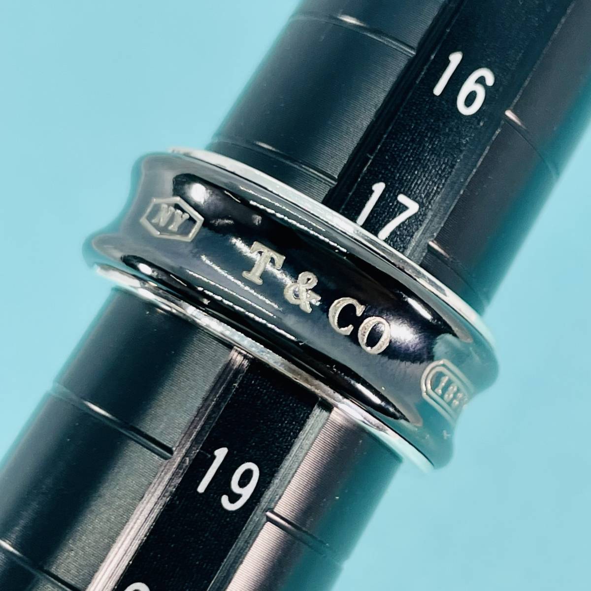 17 5号 ティファニー TIFFANY&Co シルバー チタン 1837 ナロー 17 5号 ティファニー TIFFANY&Co シルバー チタン 1837 ナロー