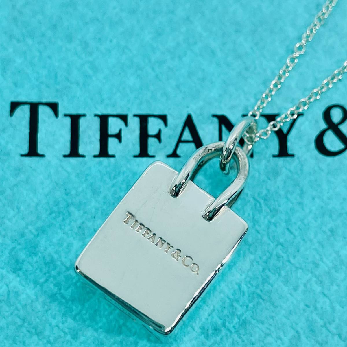 ティファニー ショッピングバック シルバー ネックレス TIFFANY&Co. ★581