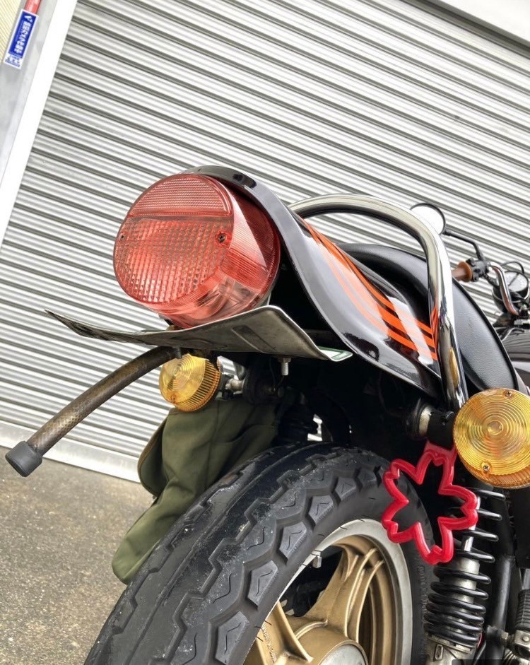 ヤレ風色抜けオレンジ クリアーウインカーレンズ 750SS z2 z1 kz900 750rs z750t z750f d1 900rs 当時物 旧車 昭和 ヨシムラ vm29 ハヤシ_画像6