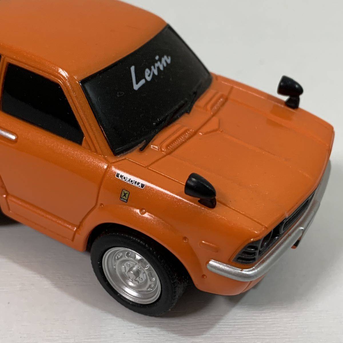 TOYOTA トヨタ SPORTS 800 COROLLA Levin ミニカー プルバックカー アンティーク 玩具 レトロ コレクション レッド オレンジ 当時物_画像9