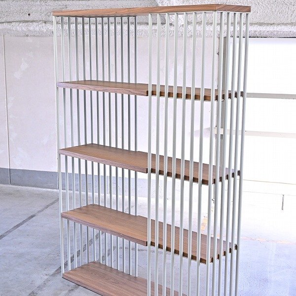 IDC large . furniture 13 ten thousand [ rare li] shelf metal frame walnut shelves book book@ decoration open living study 