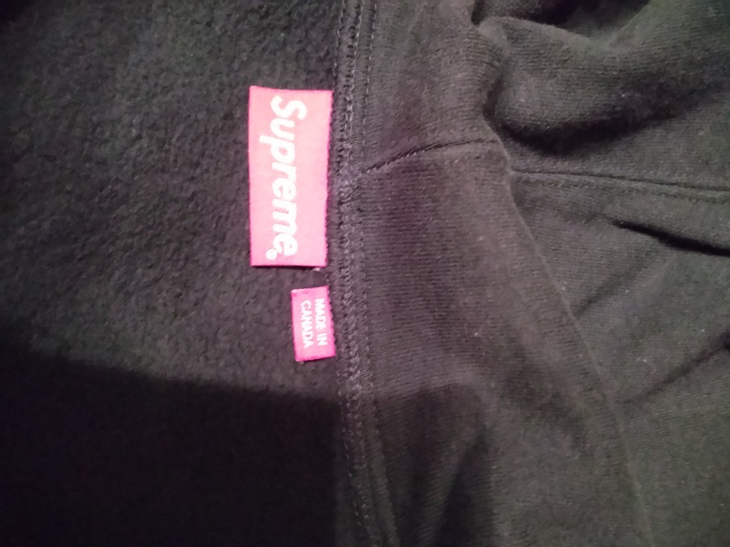 Supreme　パーカー　Ｓサイズ　ネイビー　ジップ　厚手　smalllogo_画像3