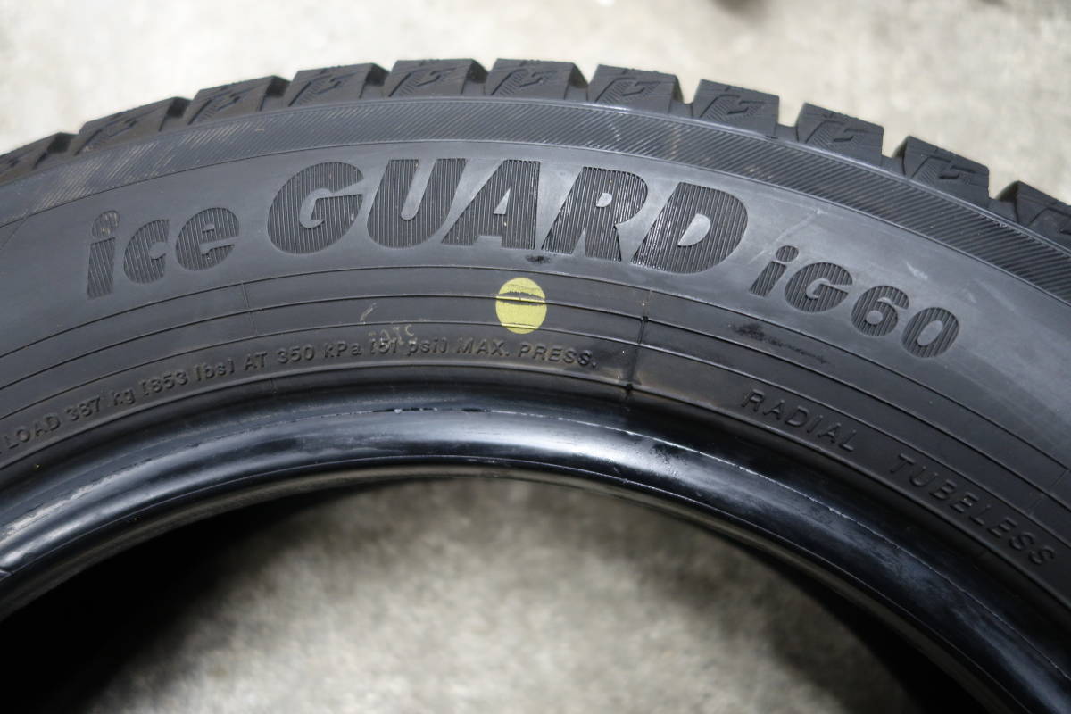 ほぼ新品 2018年製 スタットレス 155/65R14 ヨコハマ ice GUARD iG60 ４本 O311_画像7